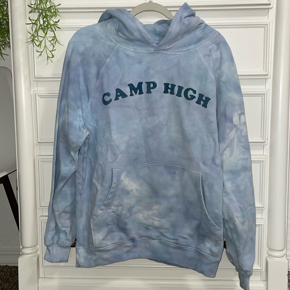 Camp High Wavy Counselor Tie Dye Hoodie Sweatshirt - Medium